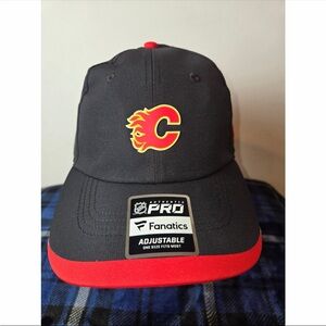Calgary Flames NHL Fanatics Authentic Pro Adjustable Hat OSFA